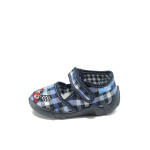 Анатомични сини детски обувки, текстилна материя - равни обувки за целогодишно ползване N 10007871