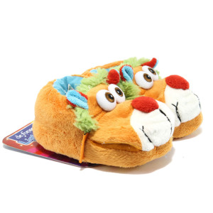 Оранжеви дамски чехли, текстилна материя - всекидневни обувки за целогодишно ползване N 10009792