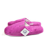 Розови анатомични дамски чехли, текстилна материя - равни обувки за есента и зимата N 10009480