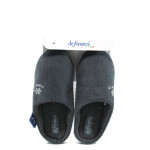 Сиви анатомични мъжки чехли, текстилна материя - всекидневни обувки за целогодишно ползване N 10009491