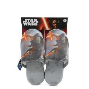 Сиви анатомични дамски чехли, текстилна материя - всекидневни обувки за целогодишно ползване N 10009501