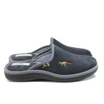 Сиви анатомични мъжки чехли, текстилна материя - всекидневни обувки за целогодишно ползване N 10009522