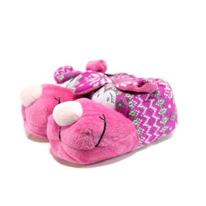 Розови анатомични детски чехли, текстилна материя - всекидневни обувки за целогодишно ползване N 10009611