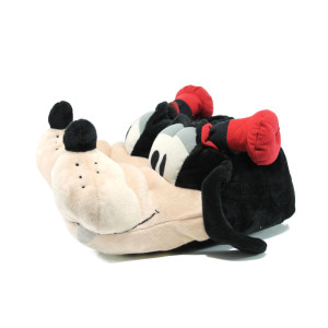 Черни анатомични дамски чехли, текстилна материя - всекидневни обувки за целогодишно ползване N 10009794