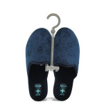 Морско анатомични синьо женски чехли, текстил - всекидневни обувки за целогодишно ползване N 10009428