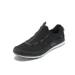 Черни дамски маратонки, текстилна материя - спортни обувки за целогодишно ползване N 10007844