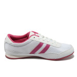 Бели дамски маратонки, текстилна материя - спортни обувки за целогодишно ползване N 10007839