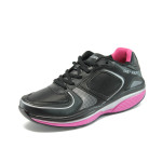 Черни тинейджърски маратонки, здрава еко-кожа - спортни обувки за пролетта и есента N 10008100