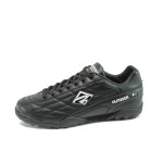 Черни мъжки маратонки, здрава еко-кожа - спортни обувки за целогодишно ползване N 10008112