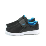 Черни детски маратонки, текстилна материя - спортни обувки за пролетта и лятото N 10008341