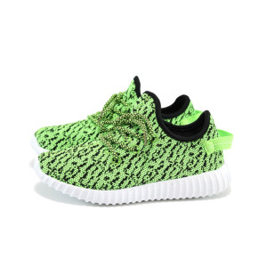 Зелени дамски маратонки, текстилна материя - спортни обувки за пролетта и лятото N 10008348