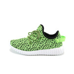 Зелени детски маратонки, текстилна материя - спортни обувки за пролетта и лятото N 10008345