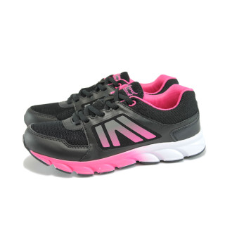 Черни дамски маратонки, текстилна материя - спортни обувки за пролетта и лятото N 10008351