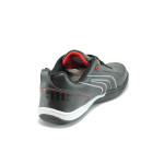Черни мъжки маратонки, здрава еко-кожа - спортни обувки за пролетта и есента N 10008365