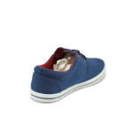 Сини мъжки спортни обувки, текстилна материя - спортни обувки за пролетта и лятото N 10008381