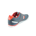 Сини мъжки маратонки, здрава еко-кожа - спортни обувки за пролетта и лятото N 10008369
