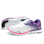 Бели дамски маратонки, текстилна материя - спортни обувки за пролетта и лятото N 10008477