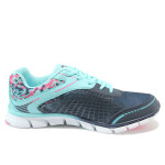 Сини дамски маратонки, текстилна материя - спортни обувки за пролетта и лятото N 10008478