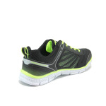 Черни мъжки маратонки, текстилна материя - спортни обувки за пролетта и лятото N 10008480