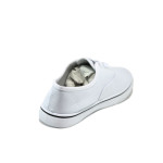 Бели мъжки спортни обувки, текстилна материя - всекидневни обувки за целогодишно ползване N 10008570