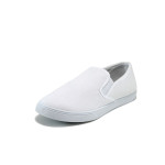 Бели тинейджърски маратонки, текстилна материя - всекидневни обувки за целогодишно ползване N 10008571