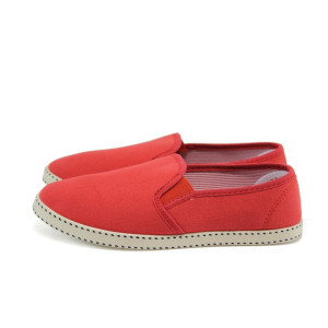 Червени тинейджърски маратонки, текстилна материя - спортни обувки за целогодишно ползване N 10008974