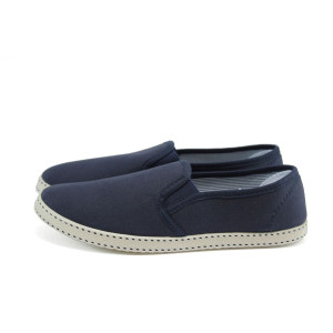 Сини тинейджърски спортни обувки, текстилна материя - спортни обувки за целогодишно ползване N 10008975