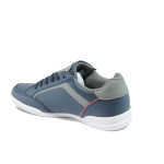 Сини мъжки спортни обувки, здрава еко-кожа - всекидневни обувки за пролетта и есента N 10009217