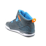 Сини мъжки спортни обувки, здрава еко-кожа - всекидневни обувки за есента и зимата N 10009219