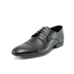 Черни официални мъжки обувки, лачена естествена кожа - официални обувки за целогодишно ползване N 10008385