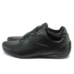Черни мъжки спортни обувки, текстилна материя - спортни обувки за пролетта и есента N 10008486