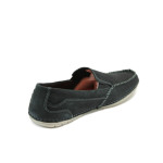 Черни мъжки обувки, естествен набук - всекидневни обувки за пролетта и лятото N 10008899