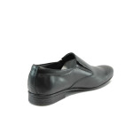 Черни анатомични мъжки обувки, естествена кожа - официални обувки за есента и зимата N 10009138