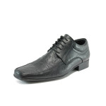 Черни официални анатомични мъжки обувки, естествена кожа - официални обувки за есента и зимата N 10009273