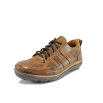 Кафяви анатомични мъжки обувки, естествена кожа - всекидневни обувки за есента и зимата N 10009374