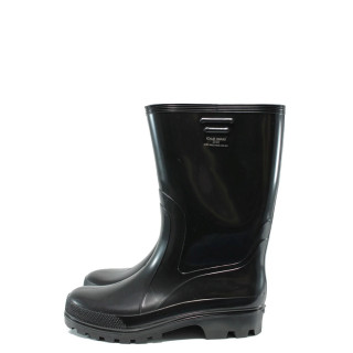 Черни мъжки боти, pvc материя - всекидневни обувки за есента и зимата N 10009407