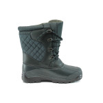 Зелени мъжки боти, pvc материя и текстилна материя - спортни обувки за есента и зимата N 10009519