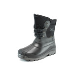 Черни мъжки боти, pvc материя и текстилна материя - спортни обувки за есента и зимата N 10009520