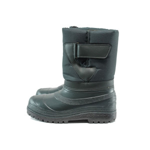 Зелени мъжки боти, pvc материя и текстилна материя - спортни обувки за есента и зимата N 10009521