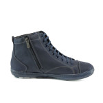 Сини мъжки боти, естествена кожа - всекидневни обувки за есента и зимата N 10009556