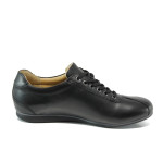 Черни анатомични мъжки обувки, естествена кожа - всекидневни обувки за пролетта и есента N 10009597