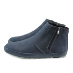 Сини анатомМИ 022 синични мъжки боти, естествена кожа - всекидневни обувки за есента и зимата N 10009619