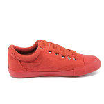 Червени мъжки спортни обувки, текстилна материя - спортни обувки за пролетта и лятото N 10008006