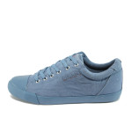 Сини мъжки спортни обувки, текстилна материя - спортни обувки за пролетта и лятото N 10008007