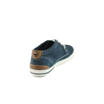 Сини мъжки обувки, естествен набук - всекидневни обувки за пролетта и лятото N 10008135