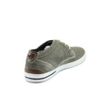 Сиви мъжки обувки, естествен набук - всекидневни обувки за пролетта и лятото N 10008168