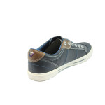 Сини мъжки спортни обувки, здрава еко-кожа - спортни кецове за пролетта и лятото N 10008185