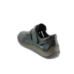 Черни мъжки обувки, естествена кожа - всекидневни обувки за пролетта и лятото N 10008525