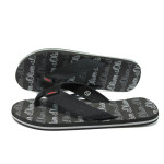 Черни мъжки чехли, текстил - спортни обувки за лятото N 10008699