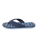 Сини мъжки чехли, текстил - спортни обувки за лятото N 10008700